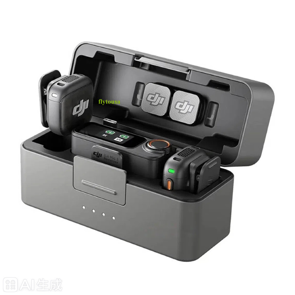 DJI Mic 3 Advanced Mini Wireless Microphone (2TX + 1RX + Charging Case) New Set