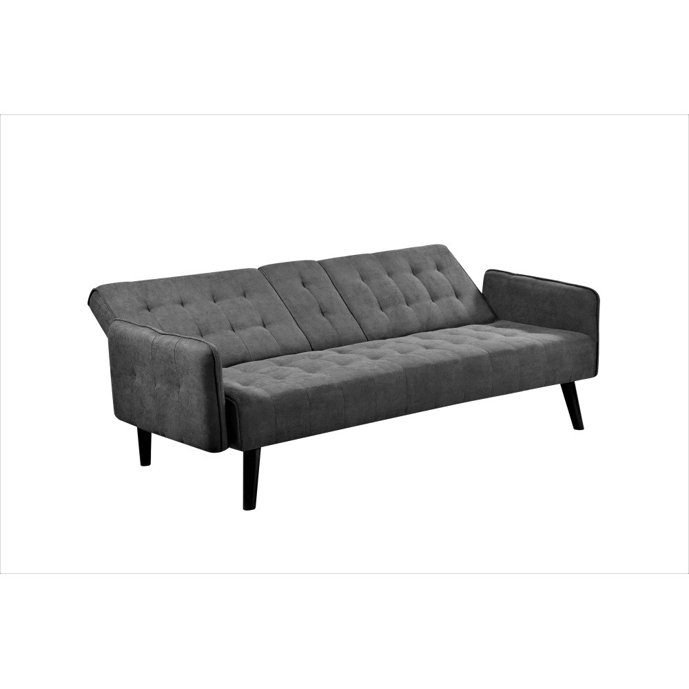 72" Sleeper Sofa with Drop-Down Table & Cup Holder, Converts to Full Bed