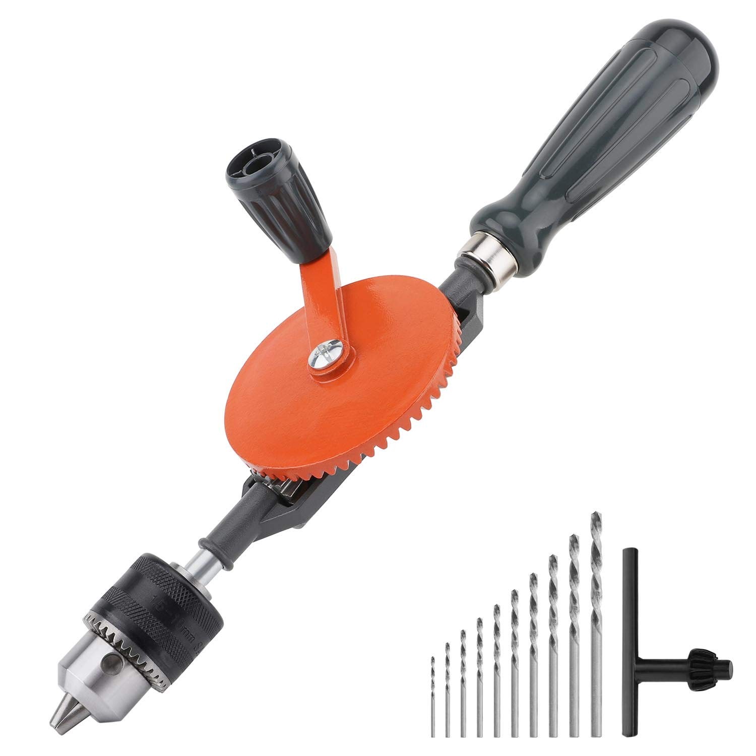 Housolution Hand Drill, Powerful 3/8 inches (1.5-10mm) Capacity