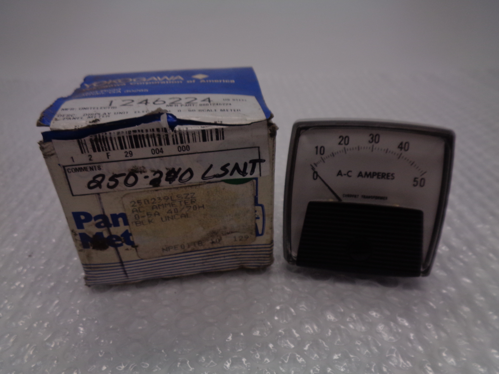 YOKOGAWA 250239LSZZ PANEL METER 0-50ACA NSMP