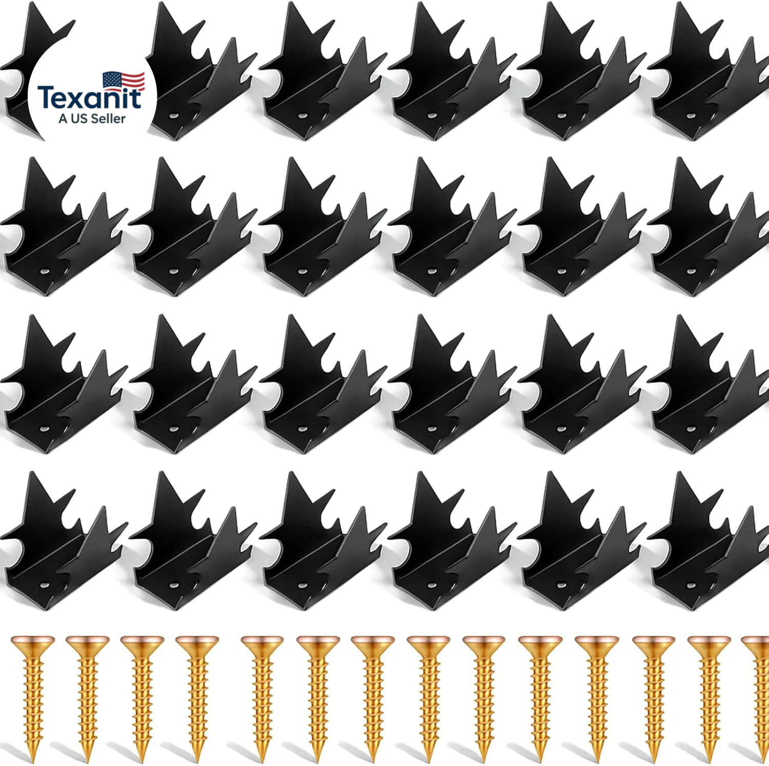 24 Pcs anti Climb Fence Spikes Intruder Deterrent Fence Wall Security Spikes for