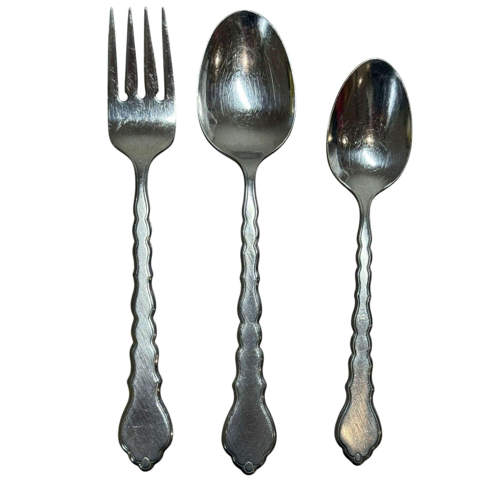 Oneida Community CELLO Burnished Stainless Flatware Replacement 5 Pc Setting