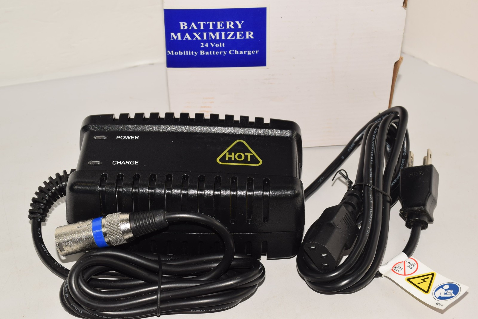 New - Pride Mobility Products ELECHG1024 Battery Maximizer 24V Charger