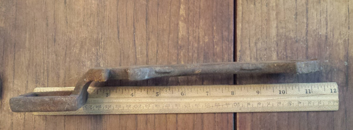 vintage cast iron unbranded Multi-Wrench - some damage