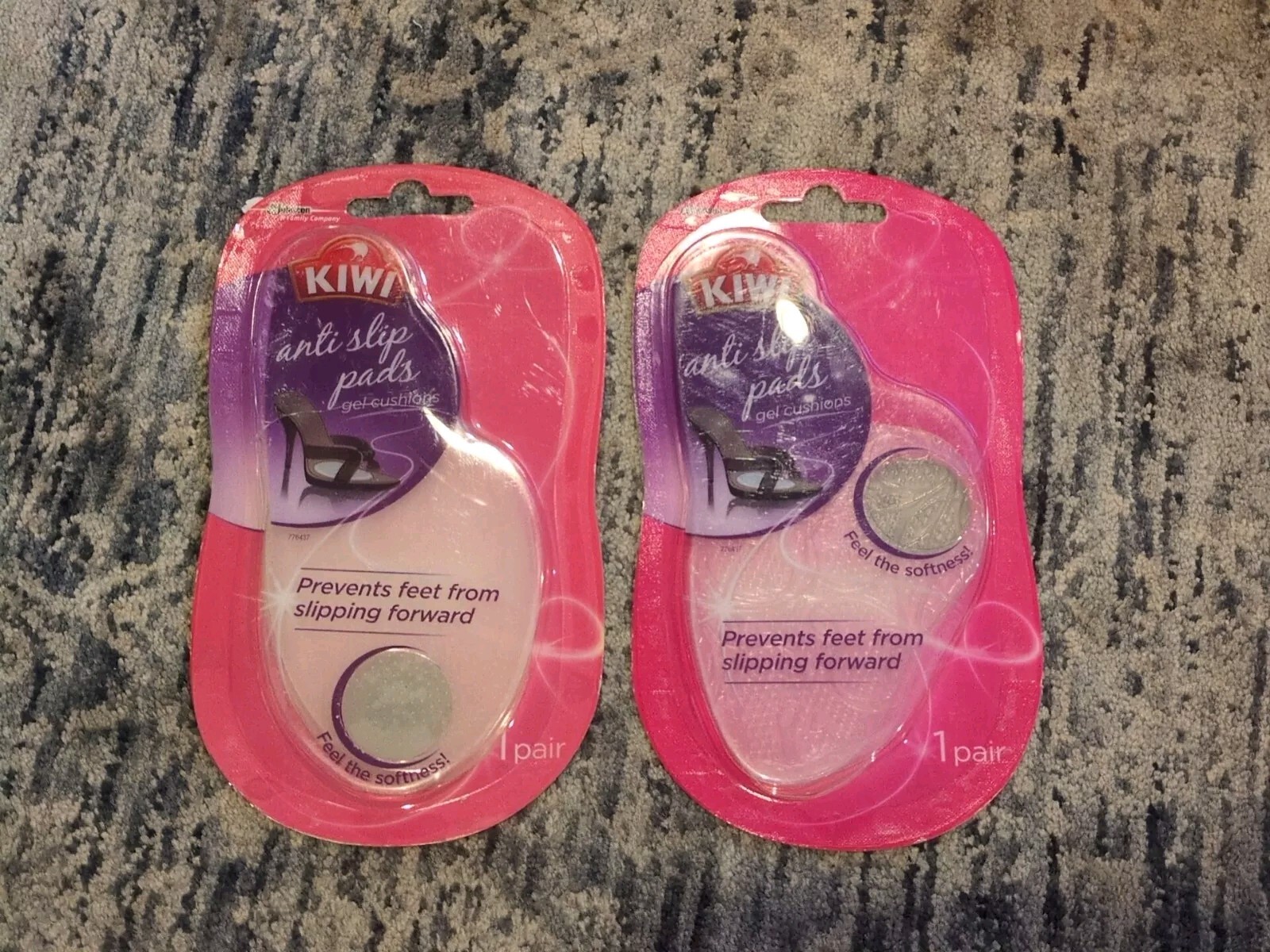 2 pairs KIWI ANTI SLIP PADS GEL CUSHIONS NEW IN SEALED PACK BALL OF FOOT
