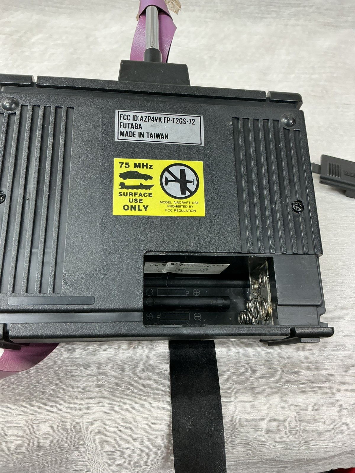 FUTABA CHANNEL 70, 75.590 MHz FP-T2GS RC TRANSMITTER CONTROLLER