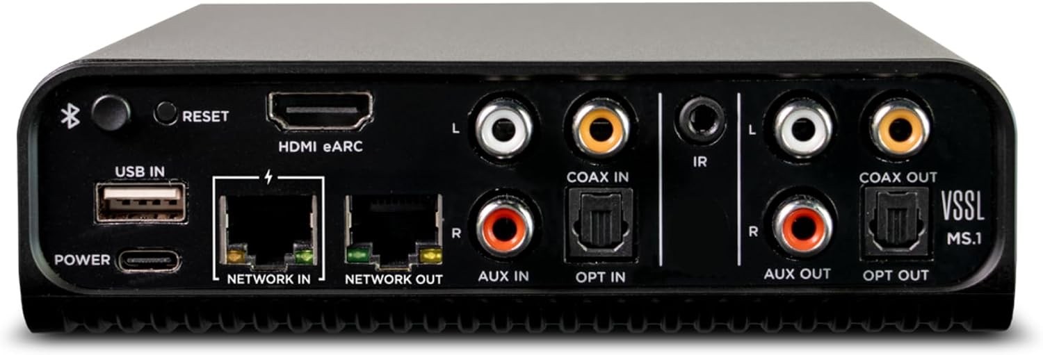 VSSL MS.1 AirPlay 2 Wireless Audio Streamer | Google Cast, Spotify Connect |