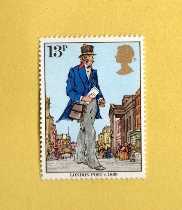 GREAT BRITIAN LONDON POST 1839 POSTAGE STAMP MNH