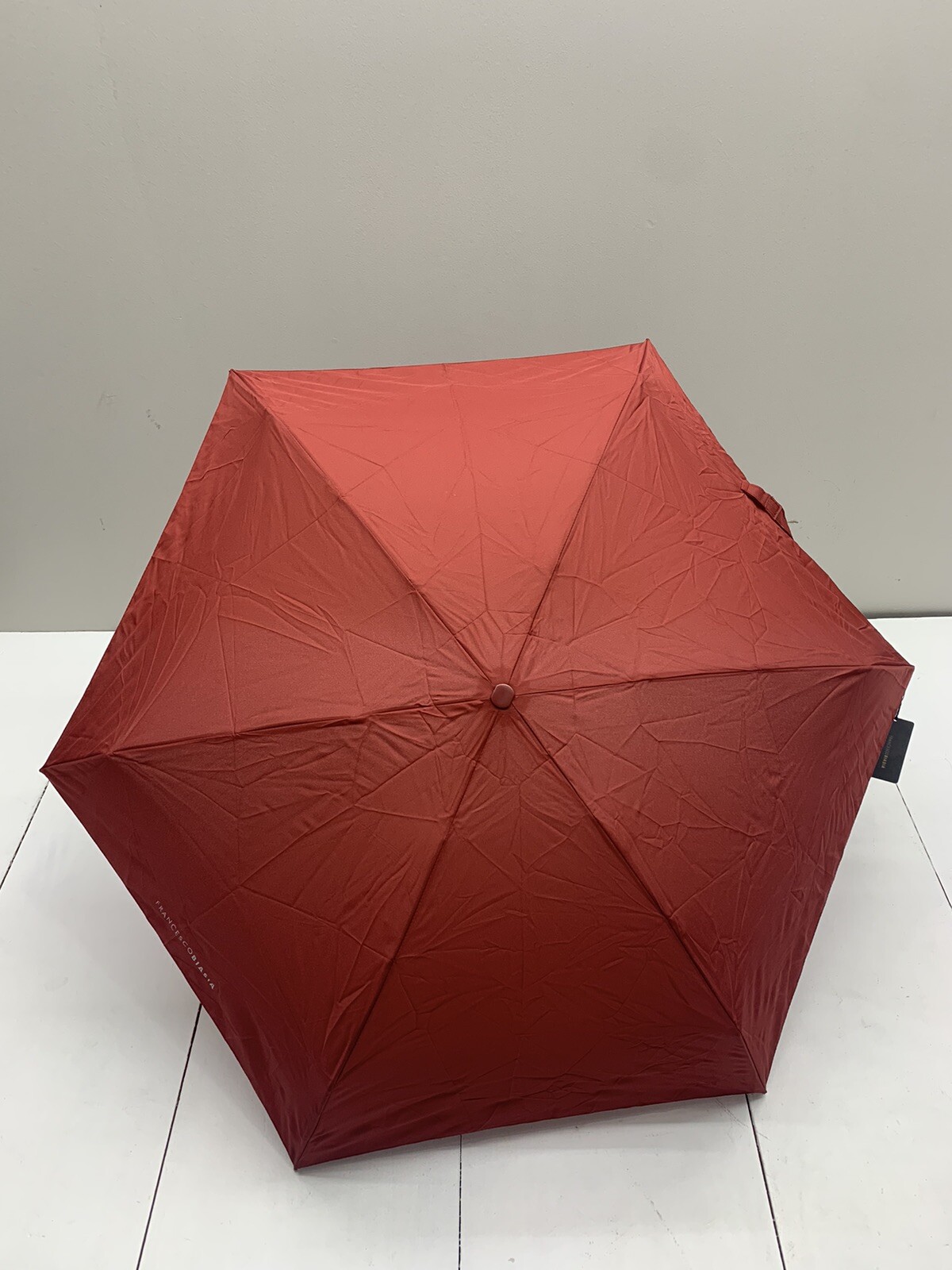 Francesco Biasia Red Push Button Umbrella