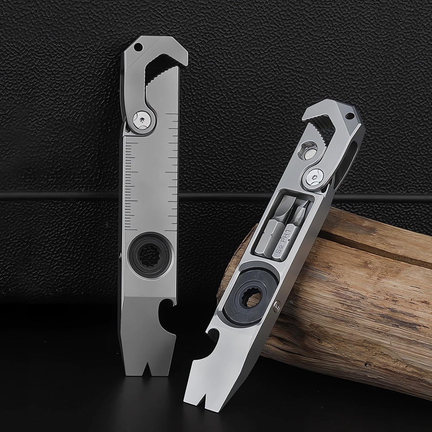 Titanium Multi-Tool Pry Bar: Compact and Versatile EDC Tool for Every Adventure