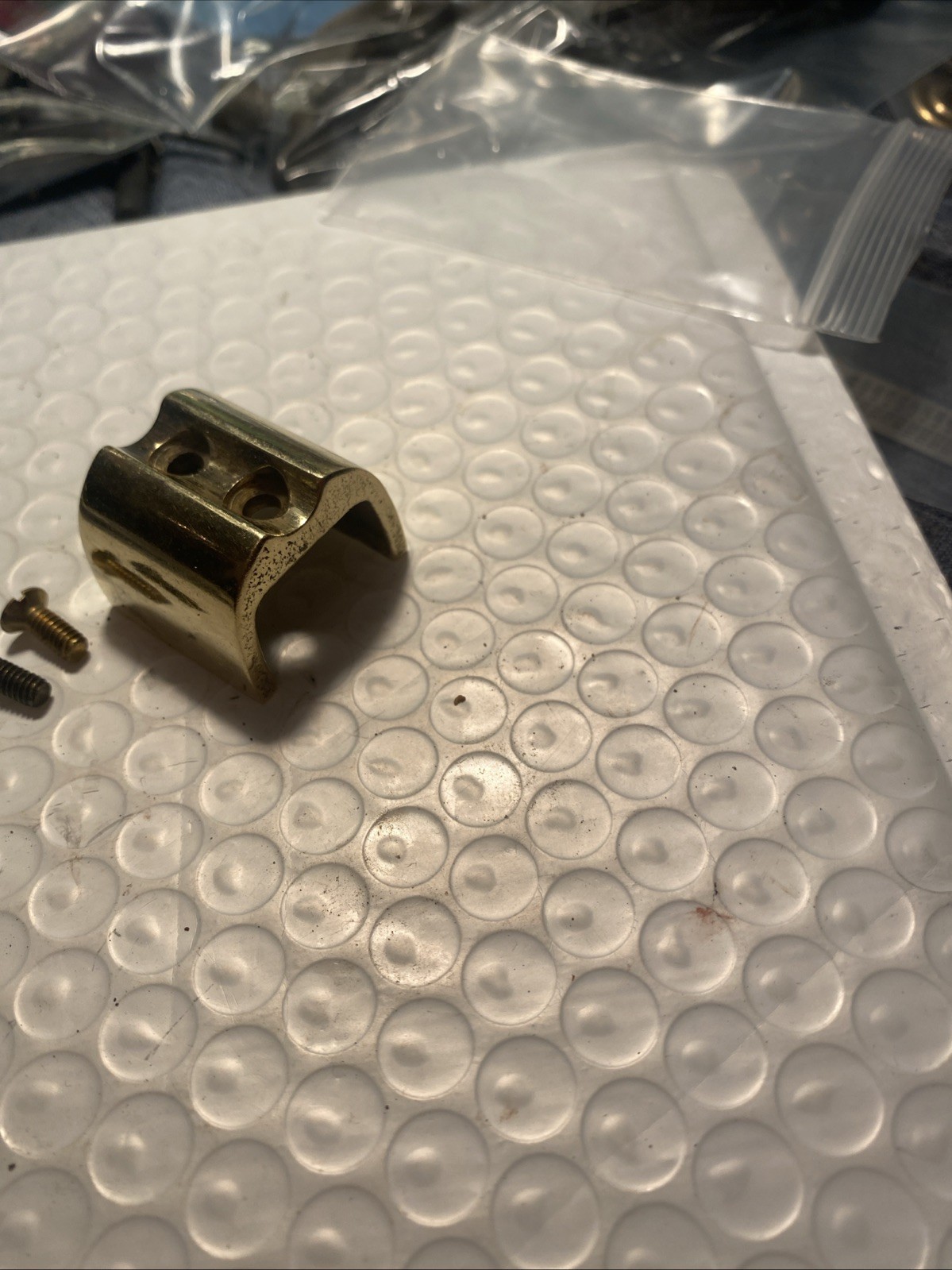 CVA Brass Nose Cap & Screws For Kentucky Rifle.