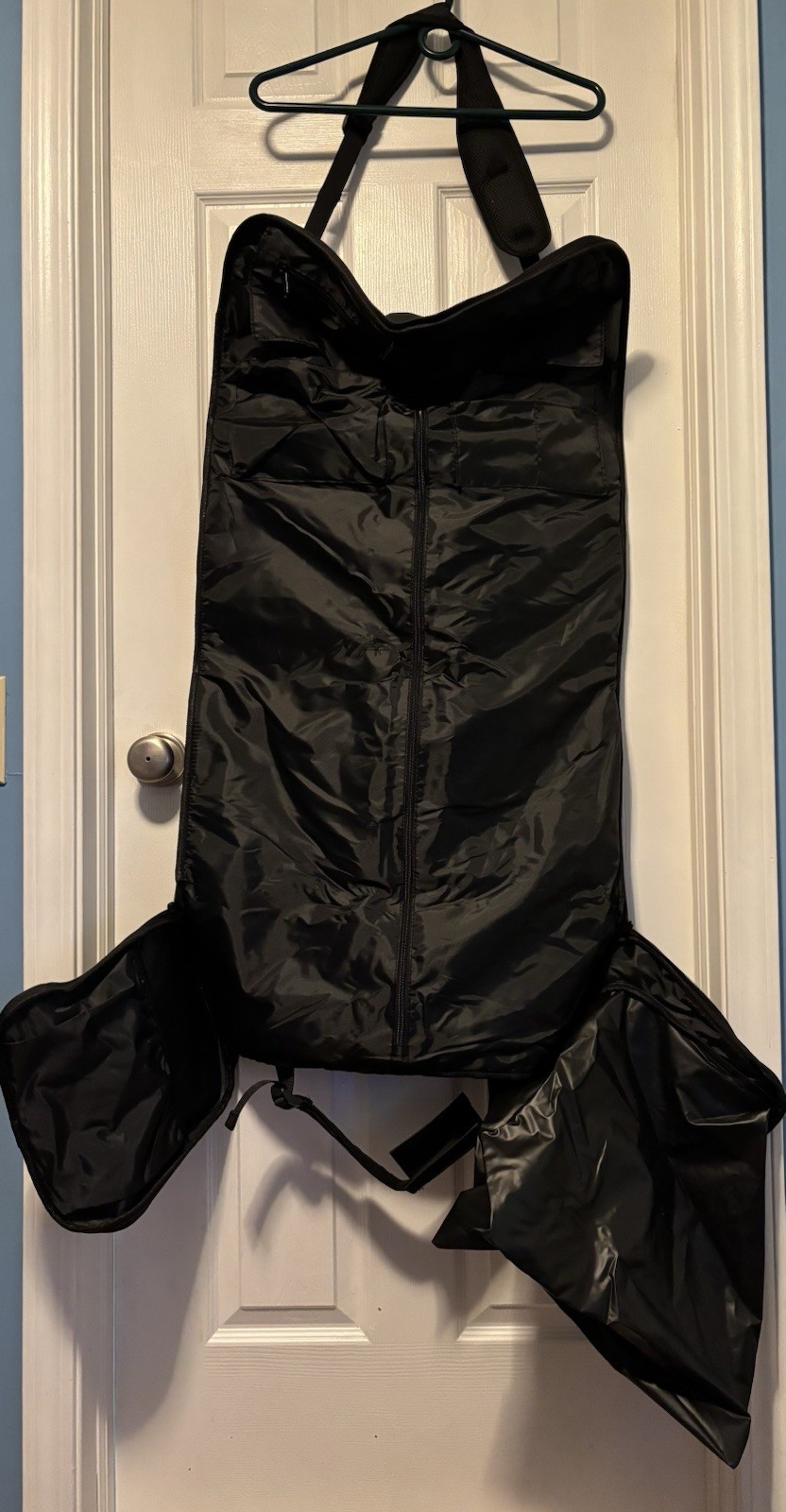 Ibfun Black Convertible Garment Bag With Shoulder Strap