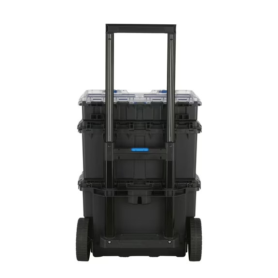 HART Stack System, Mobile Tool Storage and Organization, Black & Blue