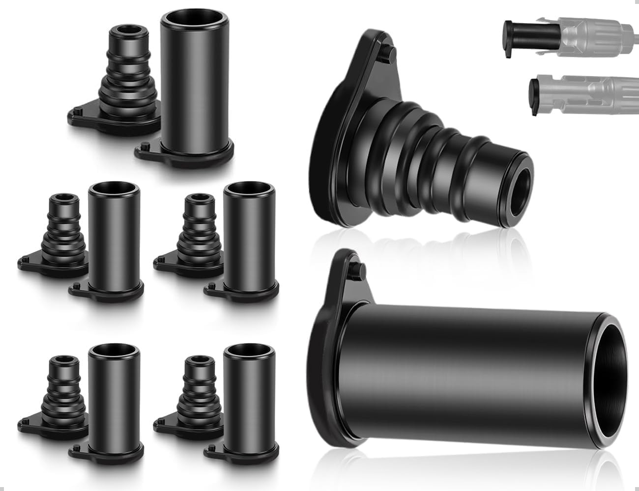 5 Pairs. Solar Connector Caps⭐ IP68 Weather Resistant Dust Male,Female Cap.