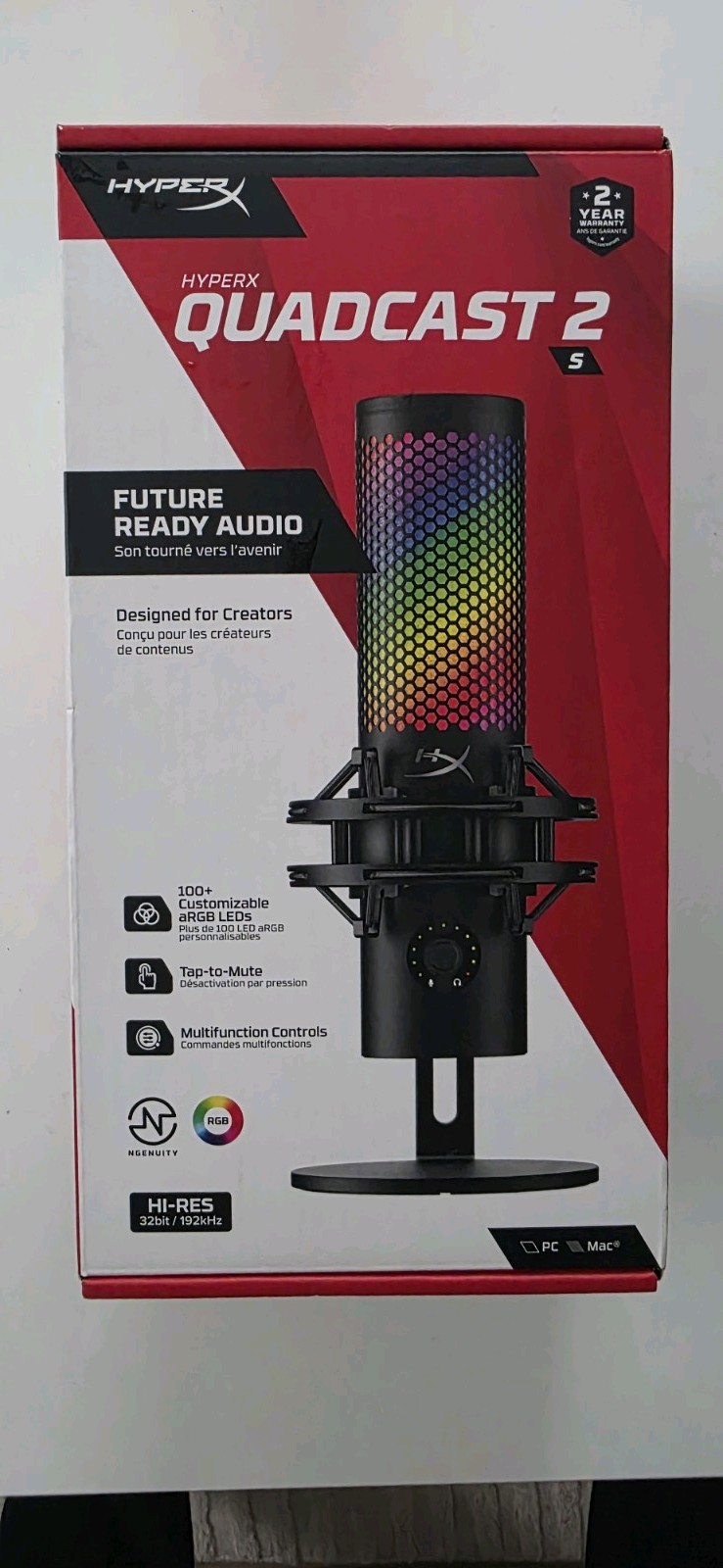 HyperX QuadCast 2 S - USB Microphone (Black)