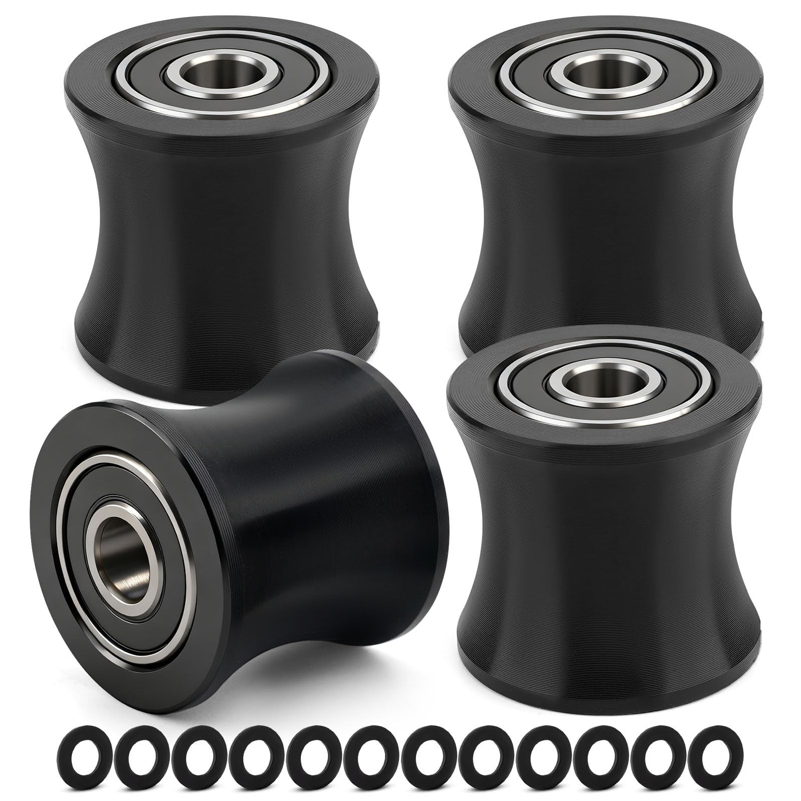 YIBEICO Upgraded Replacement Rollers Wheels for Total Gym DLX DLX II III ADV ...