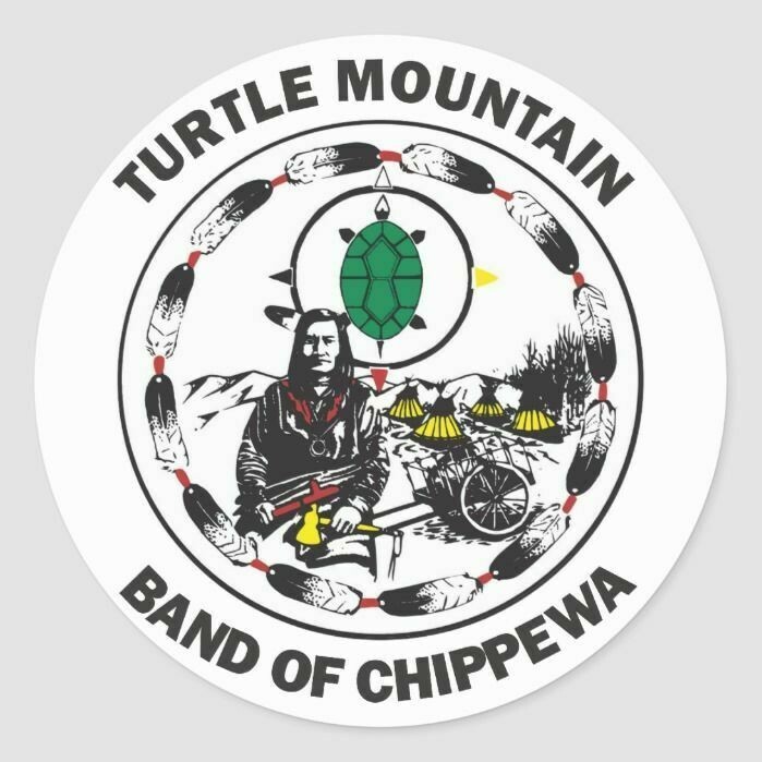 The Turtle Mountain Band of Chippewa Indians 2" Decal