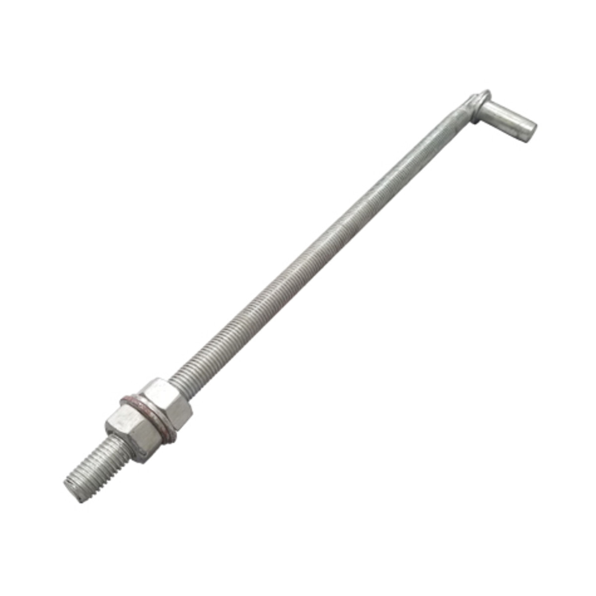 3/4" x 18" Heavy Duty J Bolt Lag Hinge Pin Fastener Zinc Plated w/ Washer & Nuts