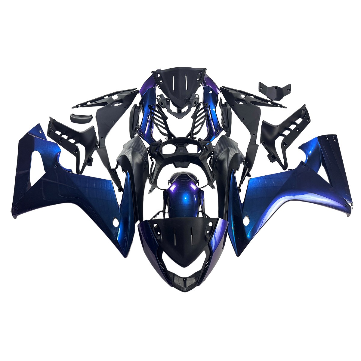 Chameleon Blue Purple Fairings Kit for Honda 2014-2019 CBR650F 15 16 17 Bodywork