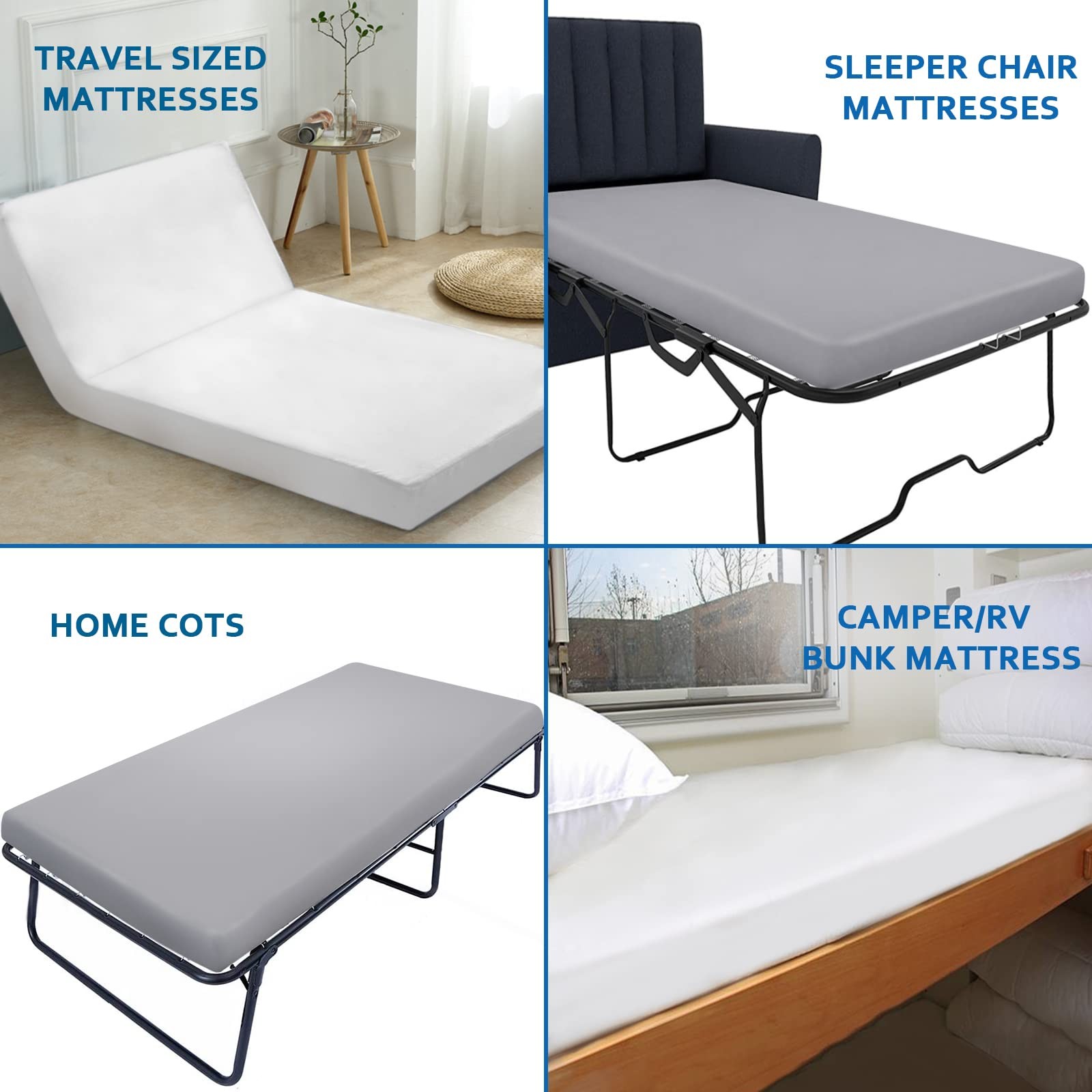 Cot Sheets 31" x 75", 2 Pack Cot Size Fitted with Narrow Twin/Camp Bunk/Rvs B...