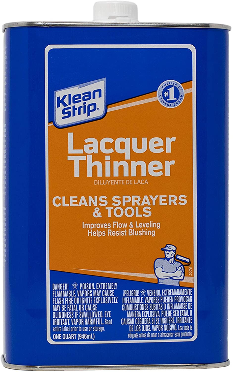 Klean-Strip Lacquer Thinner, Cleans Sprayers and Tools QM170