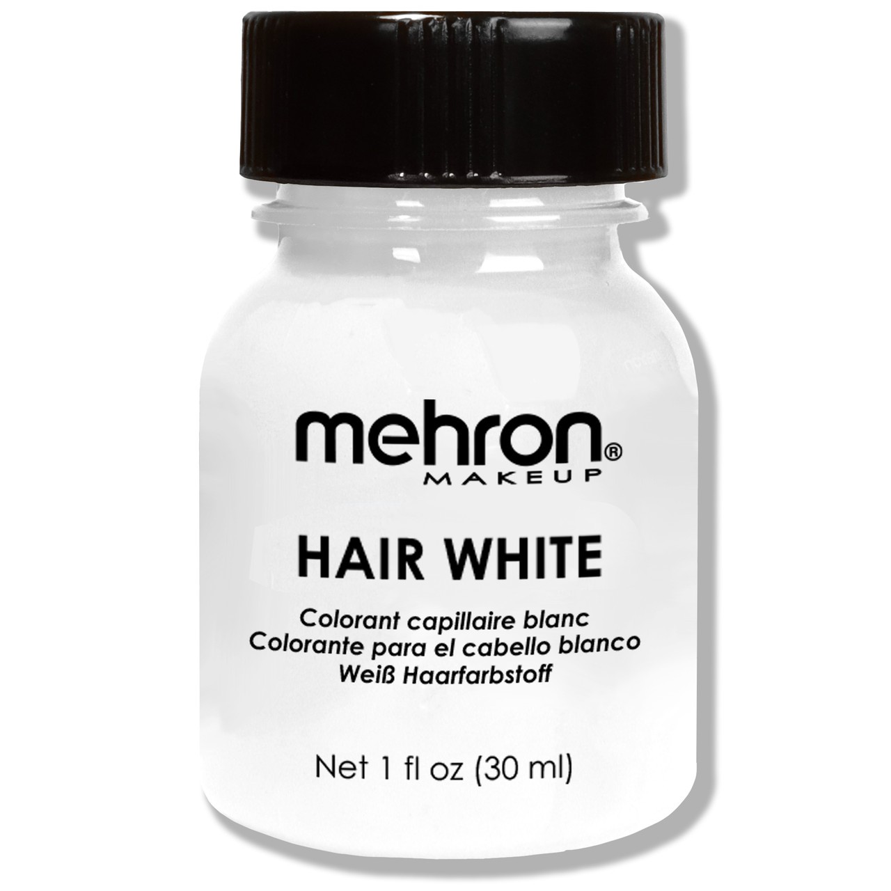 Hair White with Brush - 1oz Color for Hair Beard Moustache BY Mehron