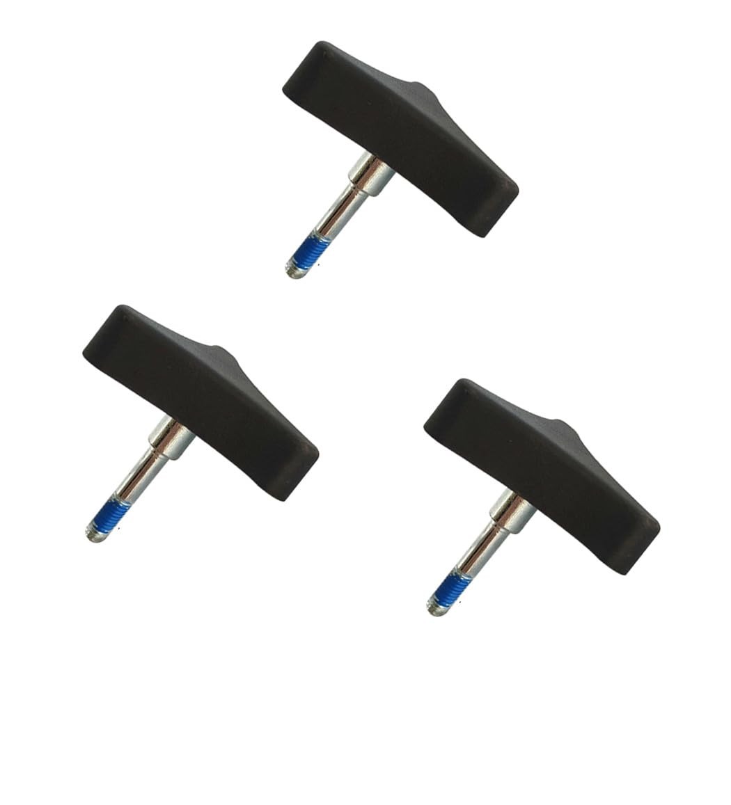 3 Pack 3 Point Rollator Knob Walker Replacement Knobs Universal Part for Walker