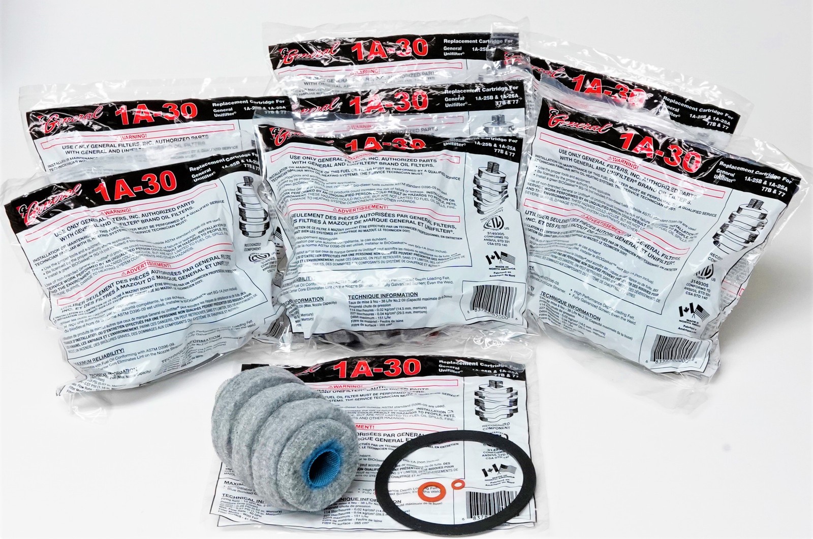 1A-30-8 PACK 10 Micron Fuel Oil Filter for 1A-25A 77 XF-25 8055 F-300 A-77