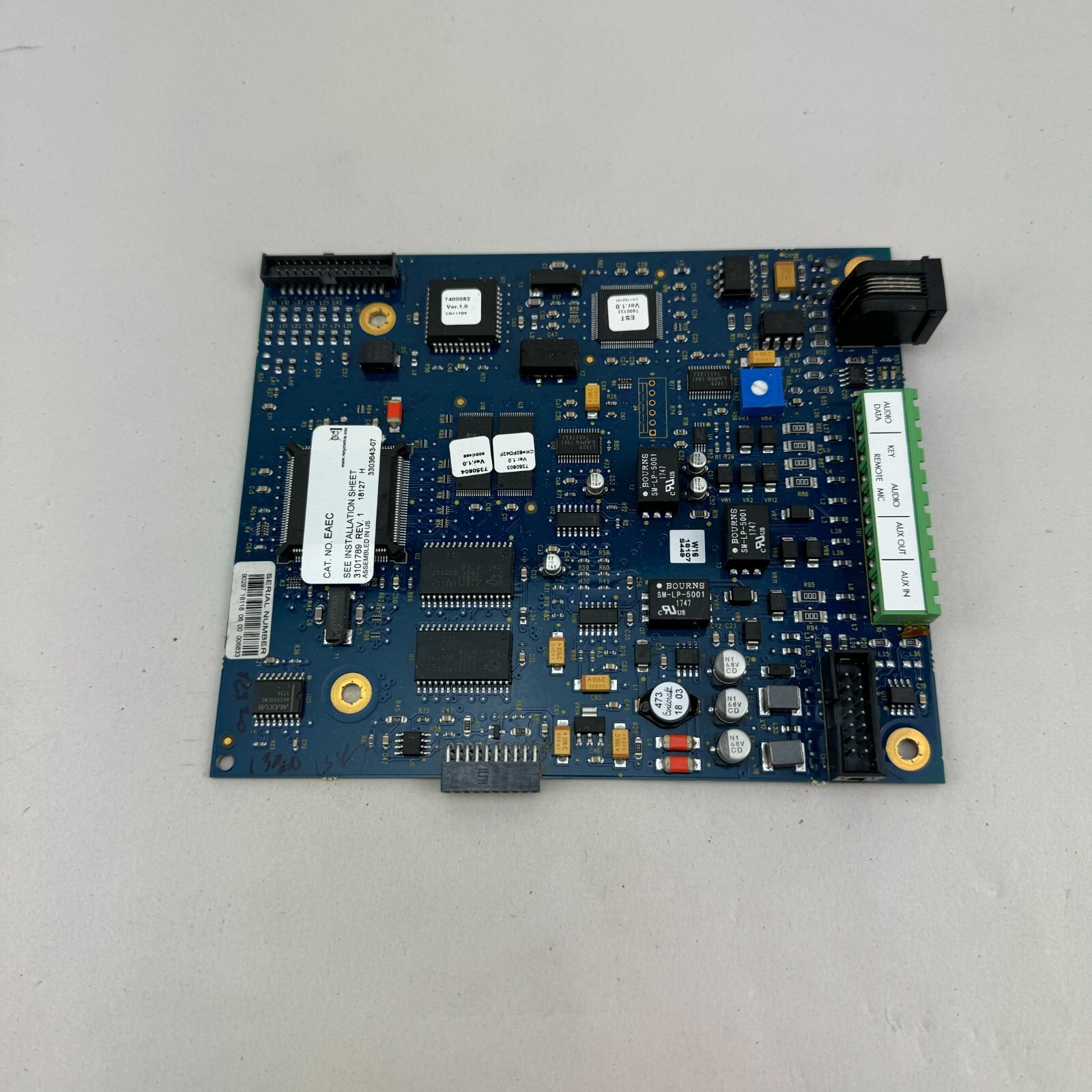Edwards EST EAEC Emergency Audio Evacuation Controller Card Fire Alarm System