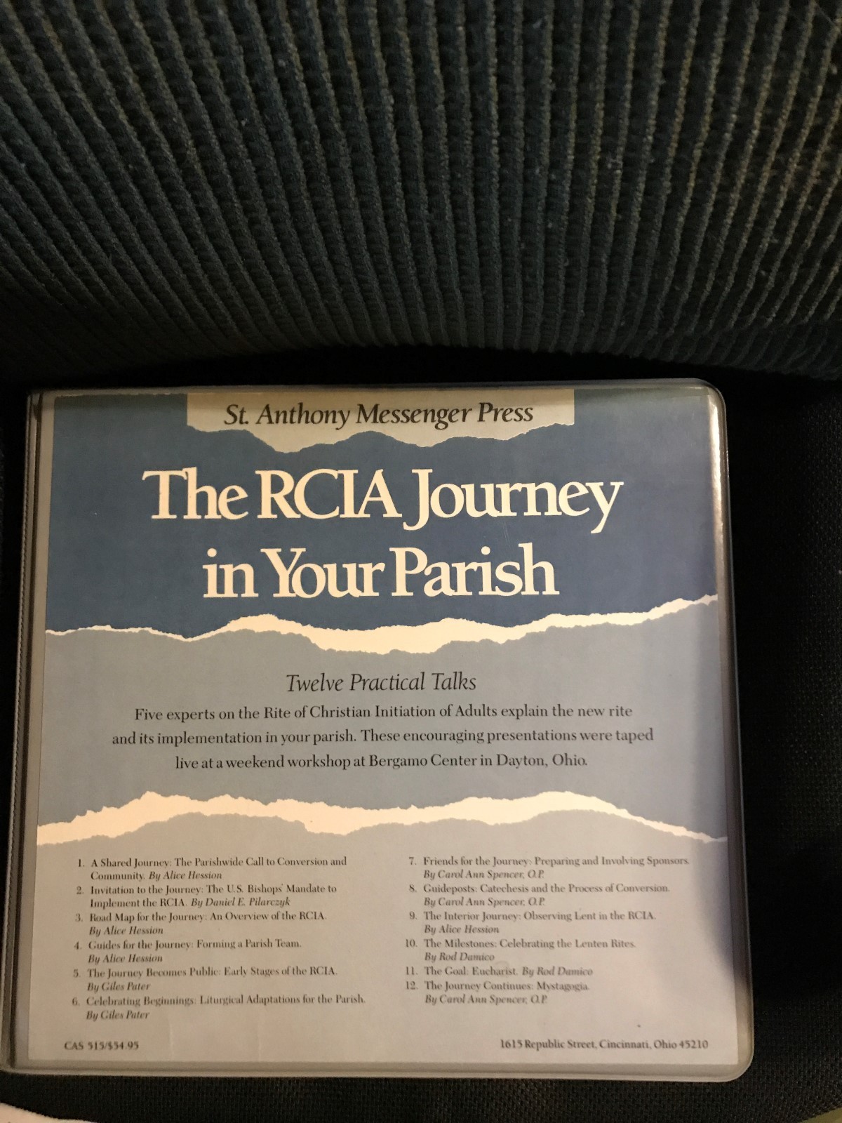The RCIA Journey in Your Parish 12 Practical Talks 6 Cassettes
