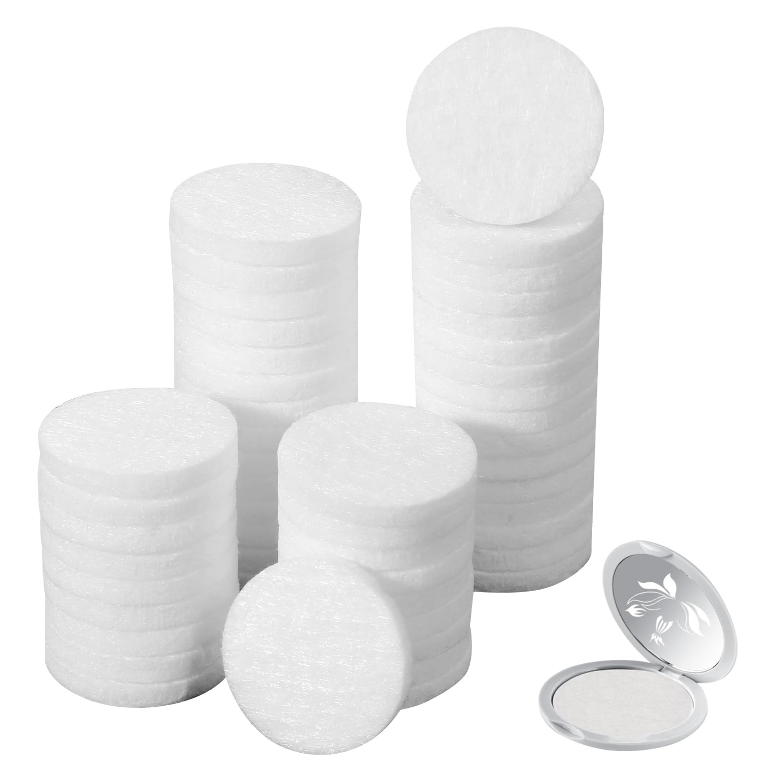 Diffuser Refill Pads, 50 Pcs 1 Inch Round Essential Oil Pad White