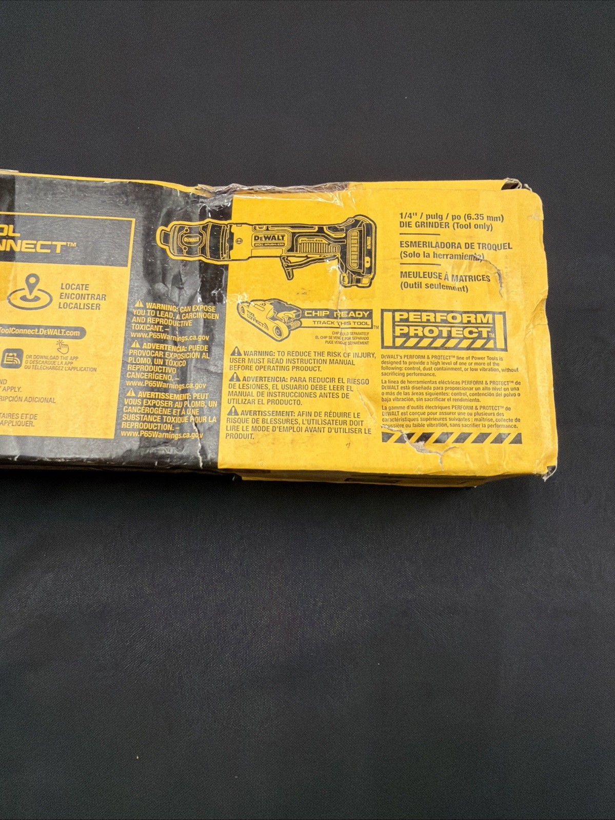 DeWALT DCG420B 20V Atomic Var Speed Die Grinder - Tool Connect Chip Ready