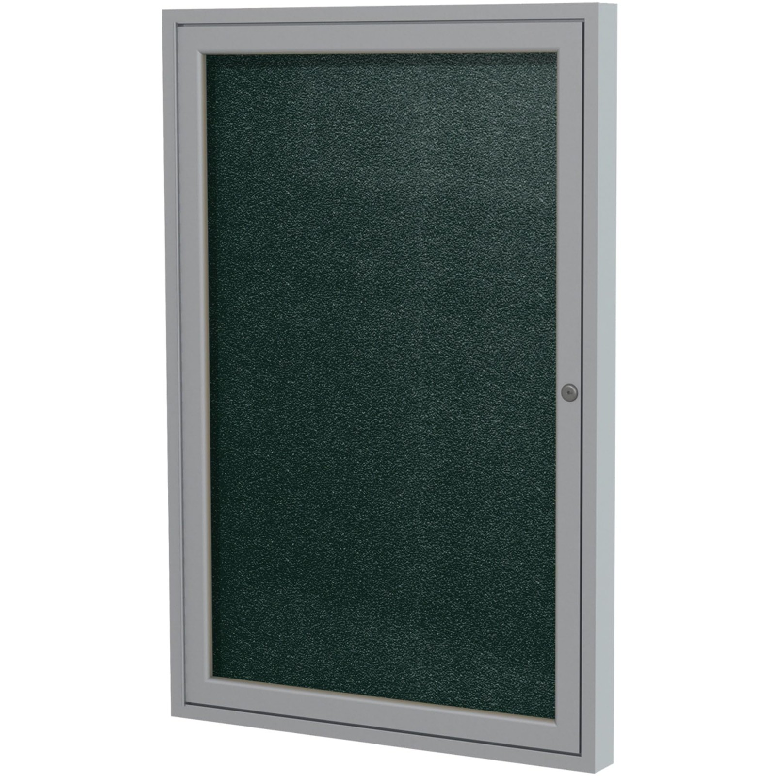 Ghent's Vinyl 36" x 24" 1 Door Enclosed Bulletin Board in Black