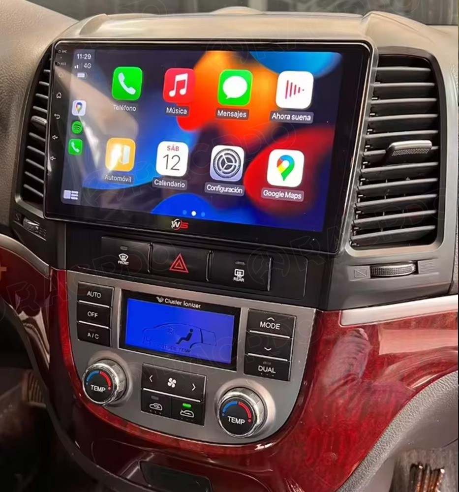 64GB For Hyundai Santa Fe 2006-2012 Android 15 Car GPS Navi Radio Stereo CarPlay