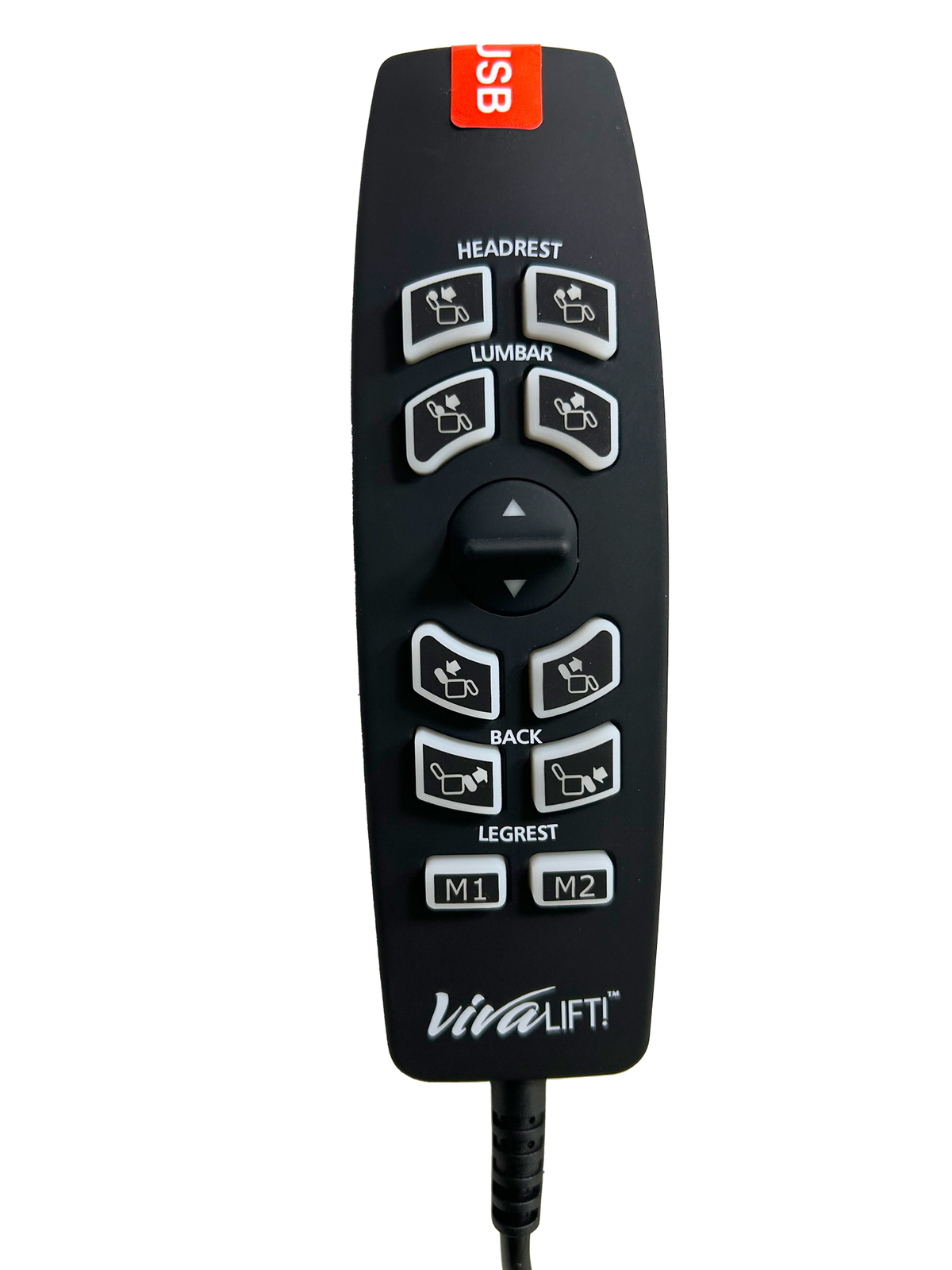 12-Button 5-Pin Remote Hand Control for Pride VivaLift Lift Chair - Later Vers 2
