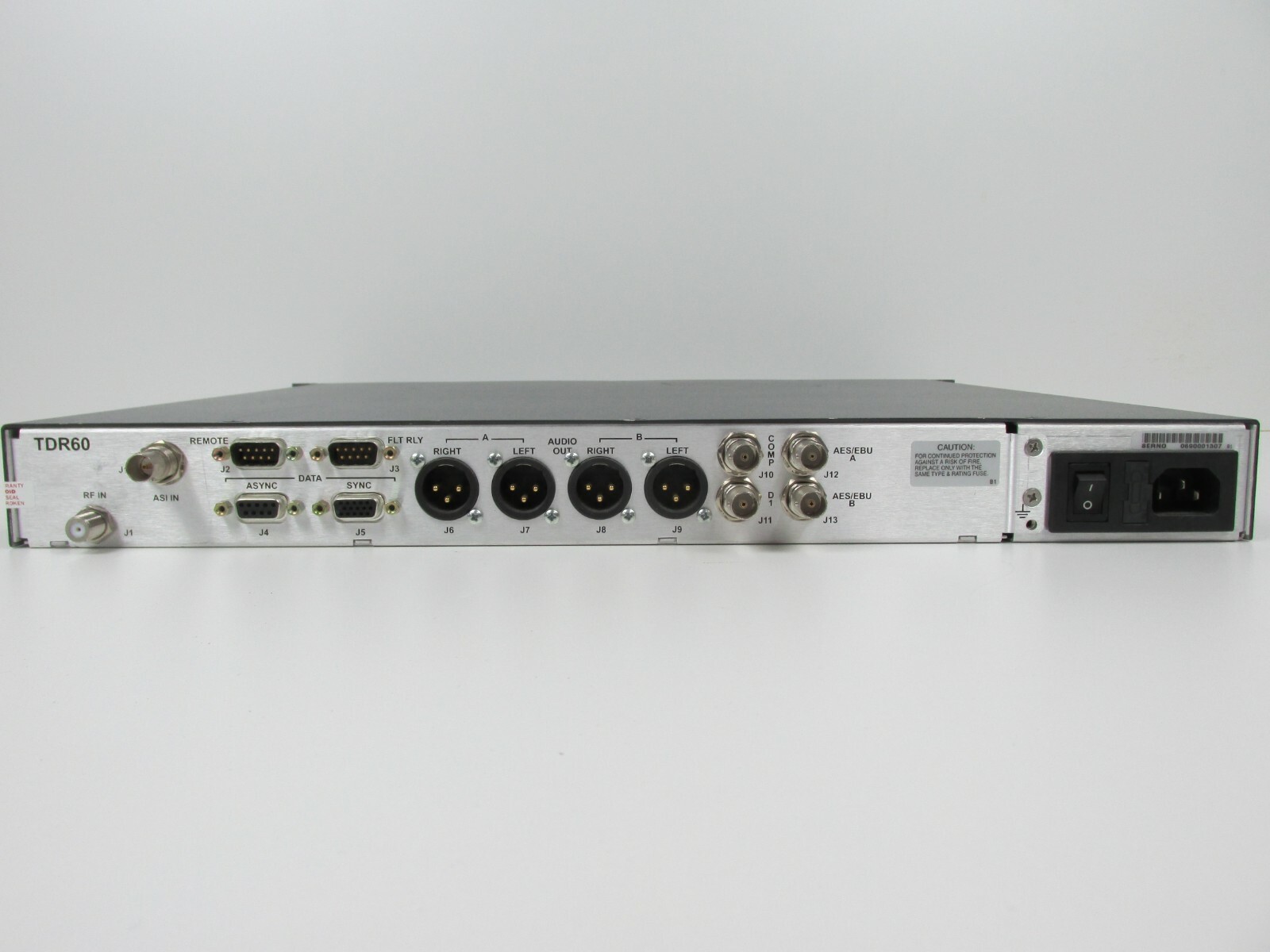 Tiernan TDR 60 IRD MPEG2-DVB receiver decoder TDR60