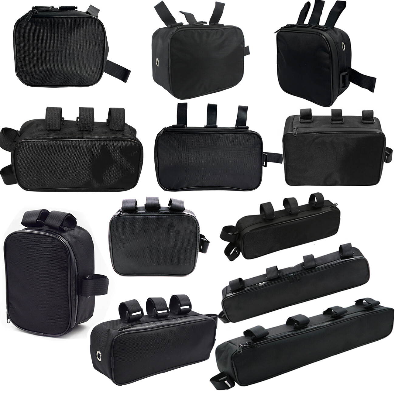 23 size Bicycle Bike Tube Frame Pack Bag Case Battery front Storage MTB Ebike