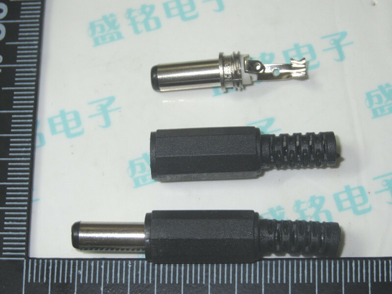 100Pcs New 5.5-2.5mm long Male DC Power Plug Connector Socket 5.5mm*2.5mm