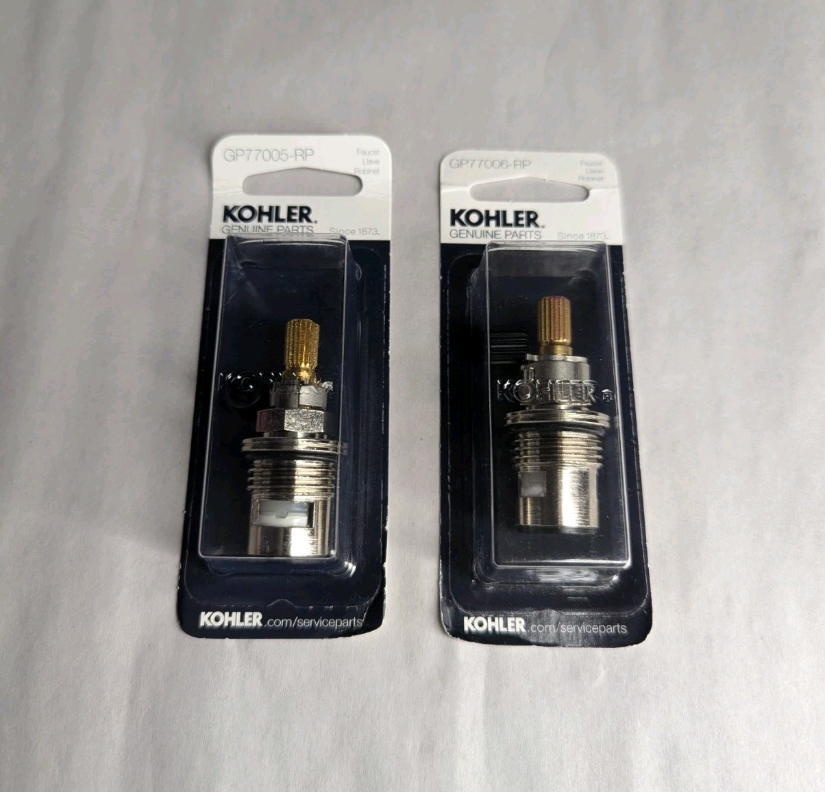 KOHLER GP77005-RP & GP77006-RP Ceramic Faucet Valve Cartridges Hot Cold