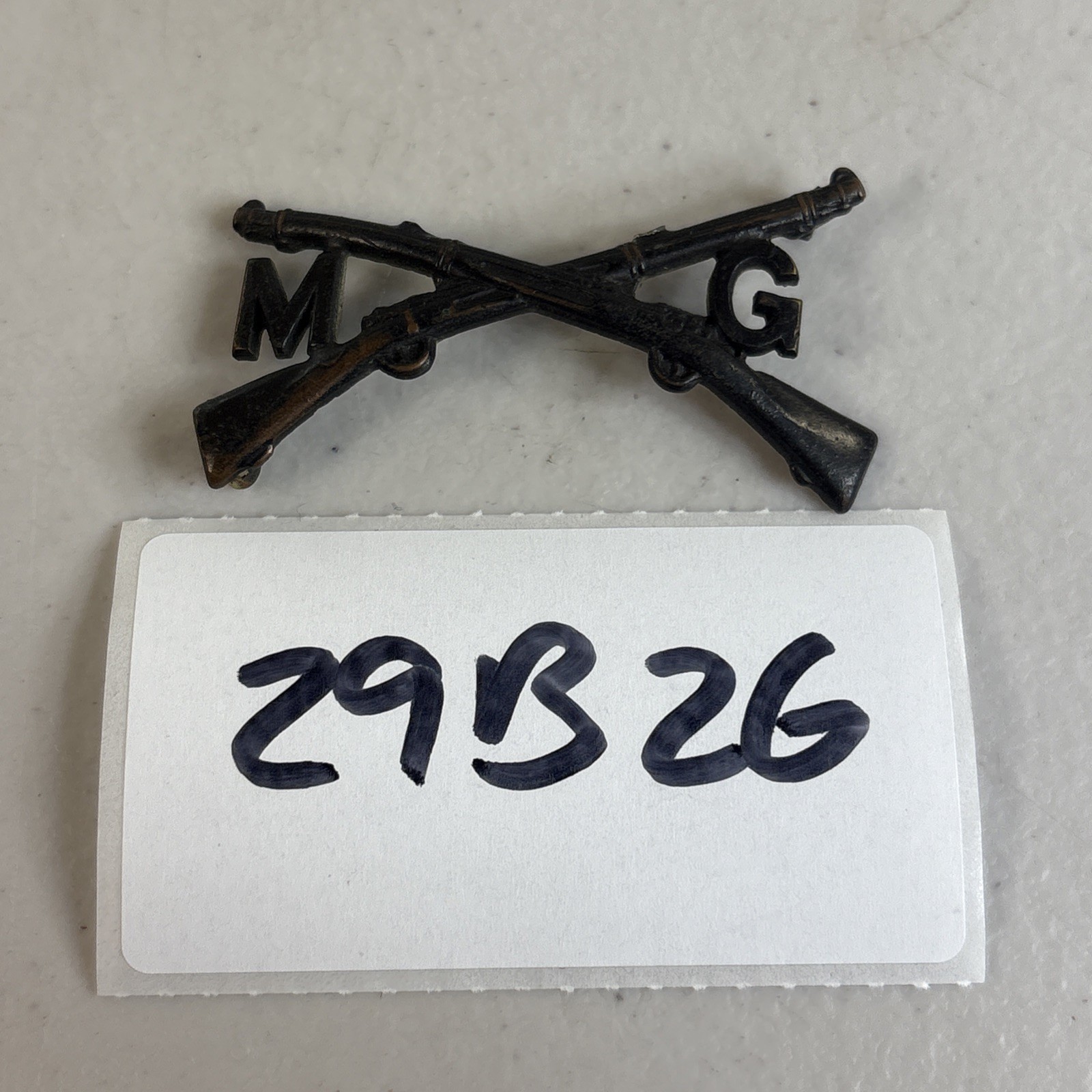 WWI US Army Infantry Machine Gunner Insignia Vintage Military Offley 30B26