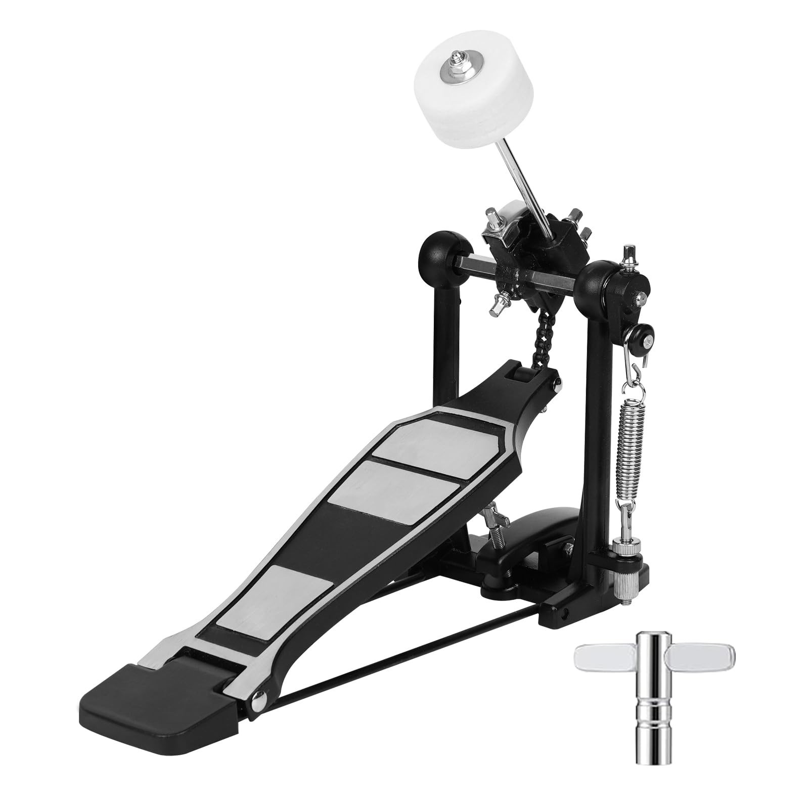 Bass Drum Pedal,Drum Pedal,Kick Drum Pedal with Hammer,Chain Drive Bass Pedal...