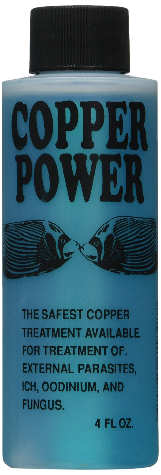 Copper Power Aquarium Pond Water Treatment 4oz Safe Fish Disease Control