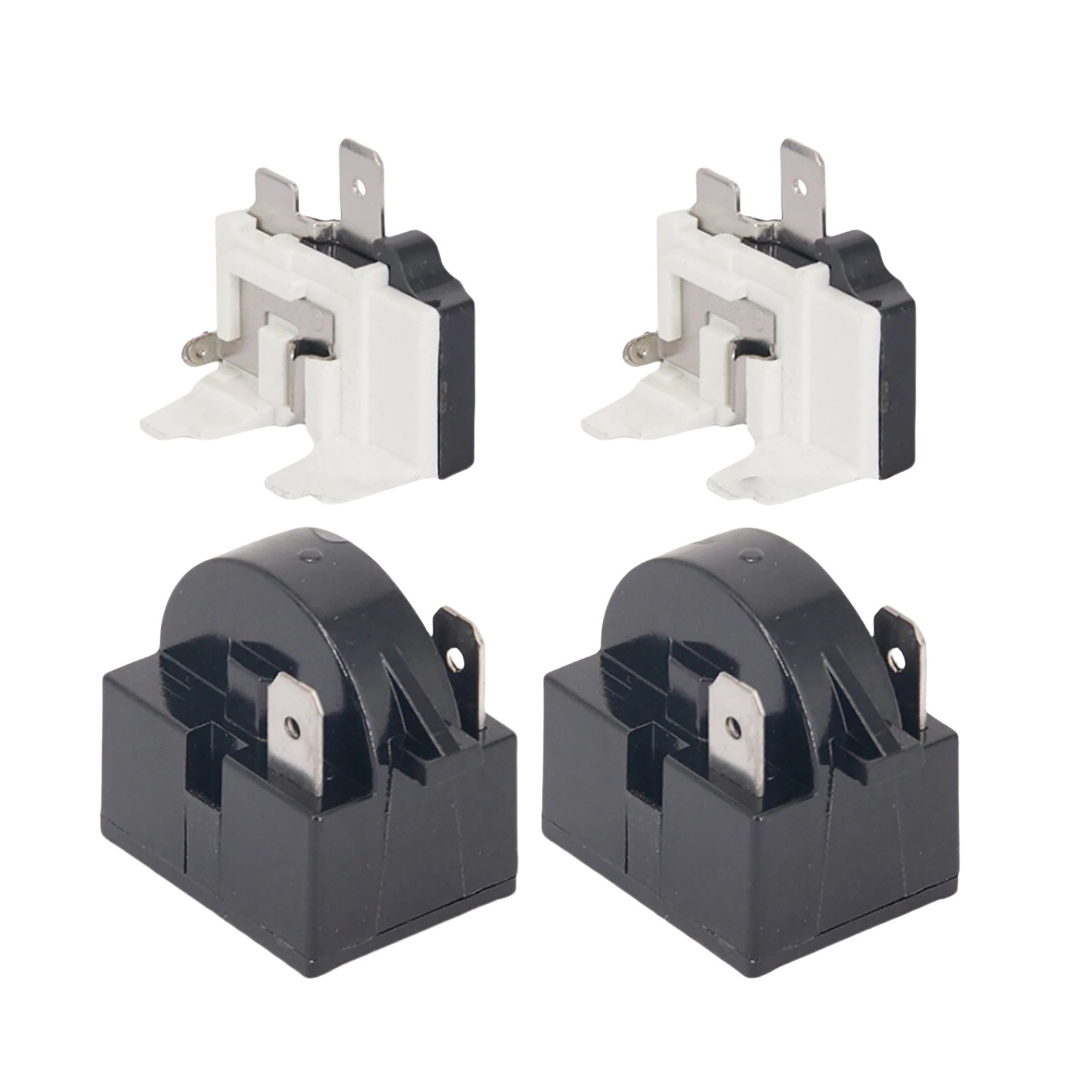 Starter Relay QP2-4.7 2 Pin 15 Ohm for Mini Fridge with Overload Protector Kit