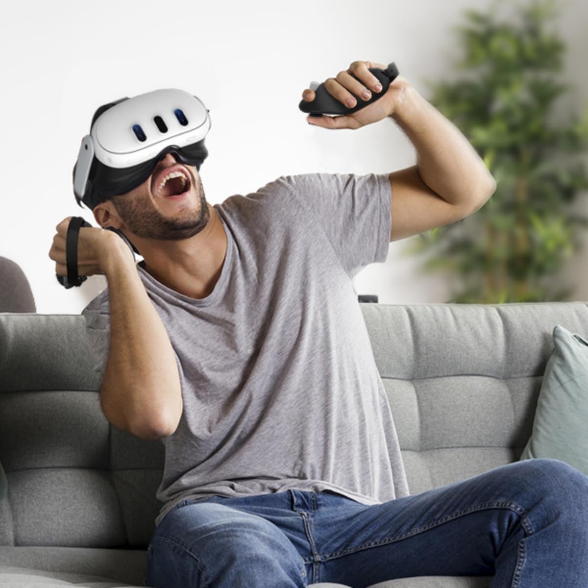 Controller Grips Compatible with Meta Quest 3S Oculus Quest 3 Controllers Str...