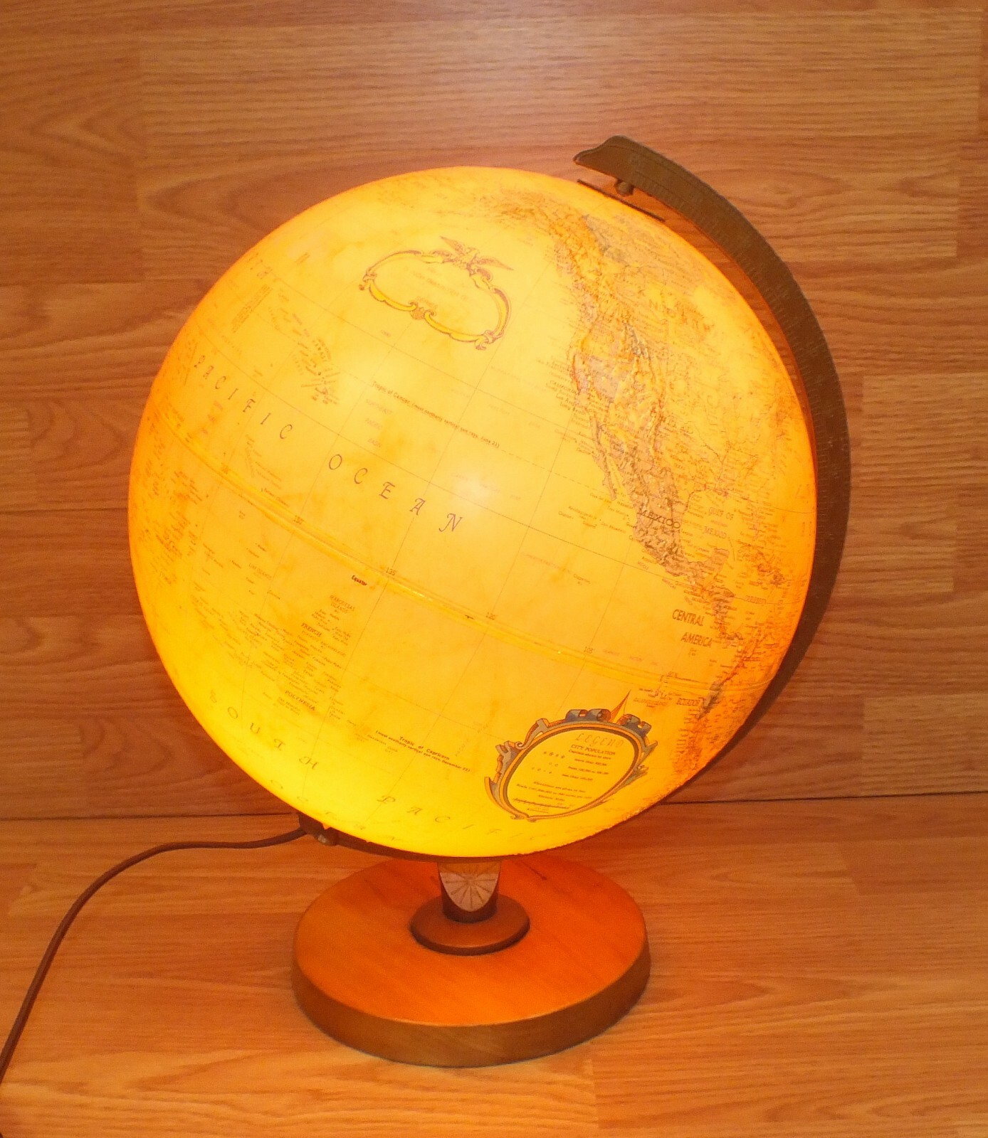 Replogle 12" Diameter World Premiere Series Electric Light Up Wired Globe