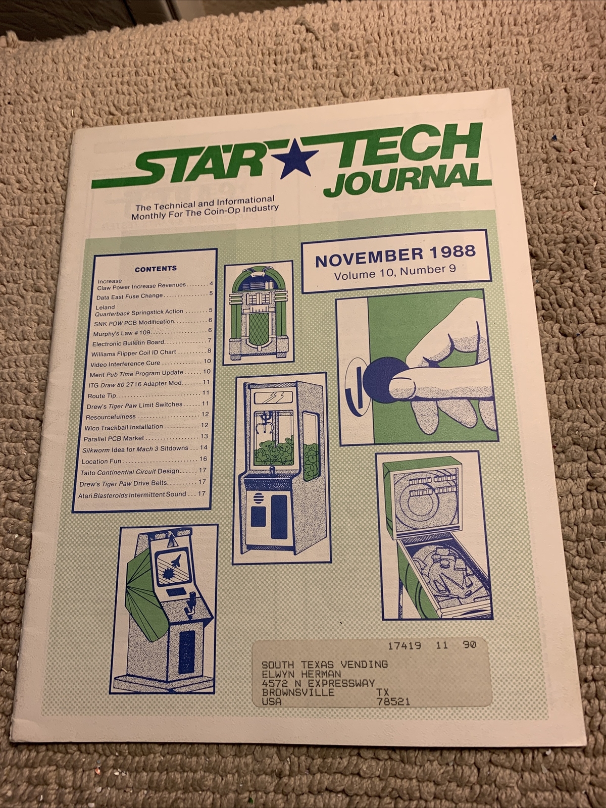 1988 November Pow Williams flipper coil STAR TECH JOURNAL  manual