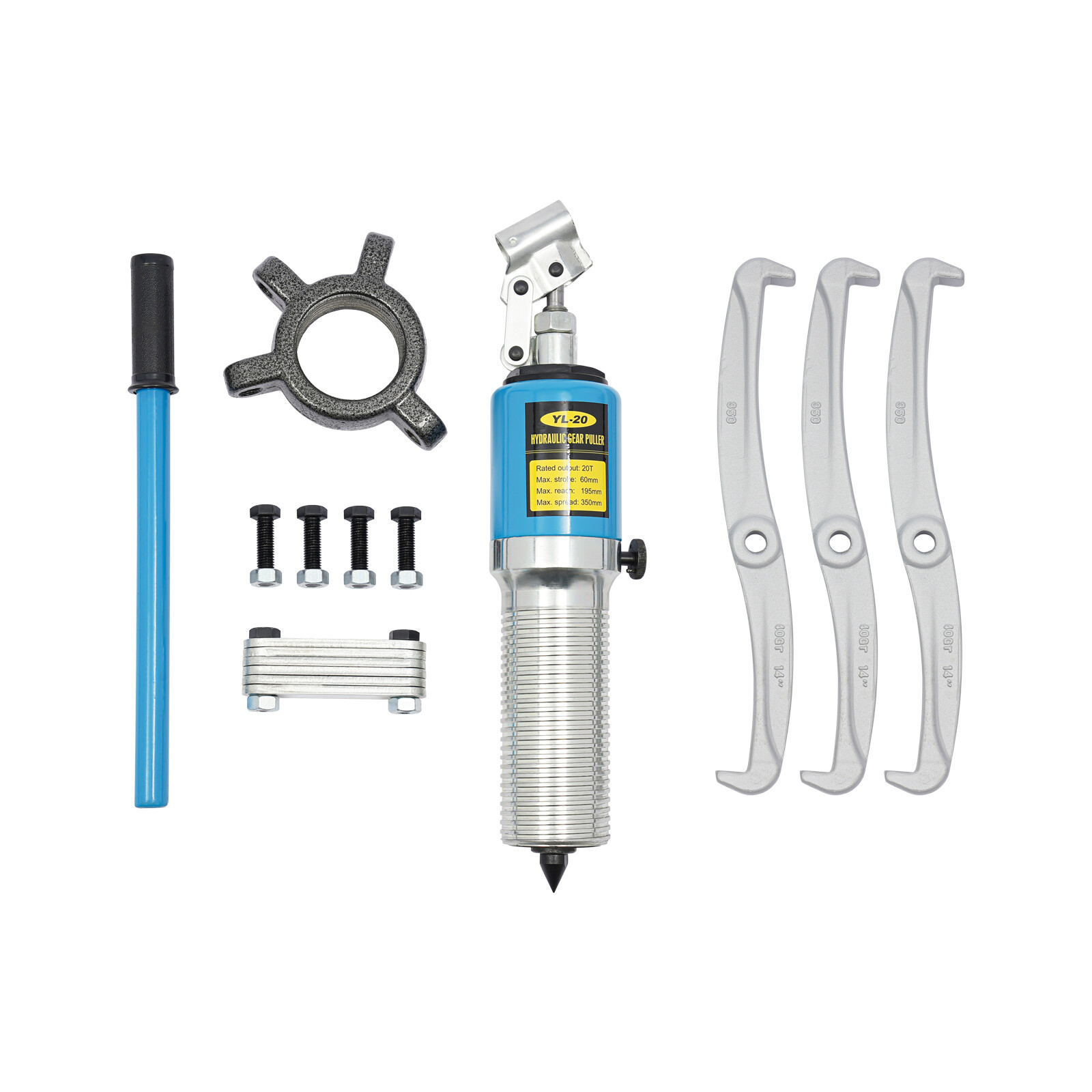 YL-20 Hydraulic Pulling Separator Tool Kit Gear Puller Wheel Bearing Puller Kit