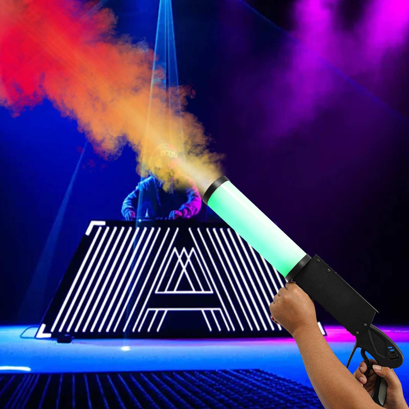CO2 Cannon CO2 Handheld DMX Blaster DJ Disco Stage 50W C02 Jet +3M CO2 Hose Sale