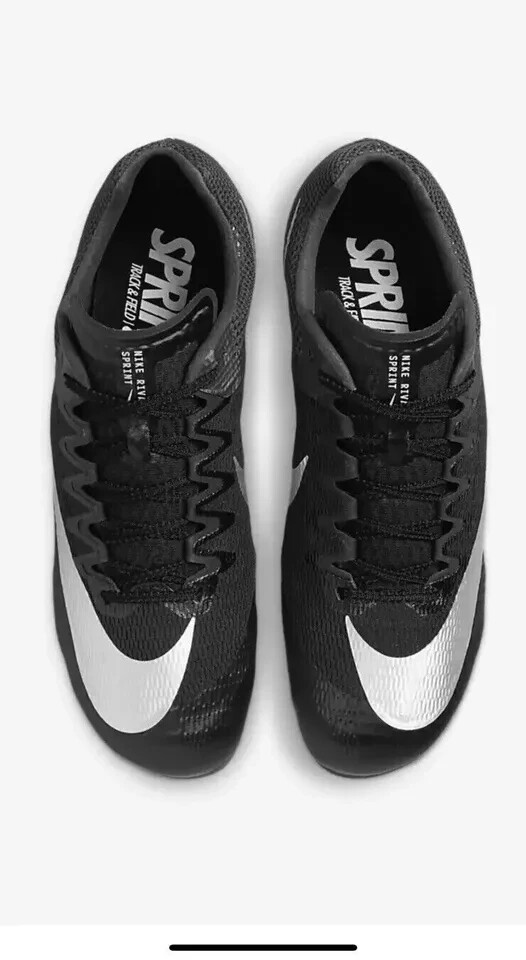 New Nike Track Zoom Rival Low Black Metallic Silver DC8753-001 choose
