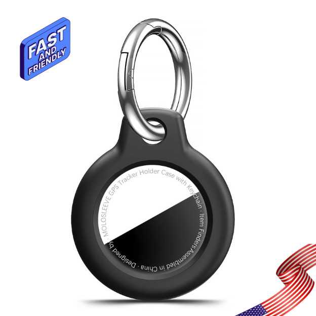 Upgrade 1 Pack IPX8 Waterproof for Airtag Holder for Air Tag Case with Keychain